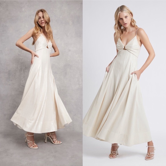 Aje Dresses & Skirts - Aje Cream Midi Dress